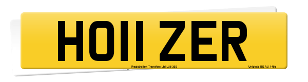 Registration number HO11 ZER